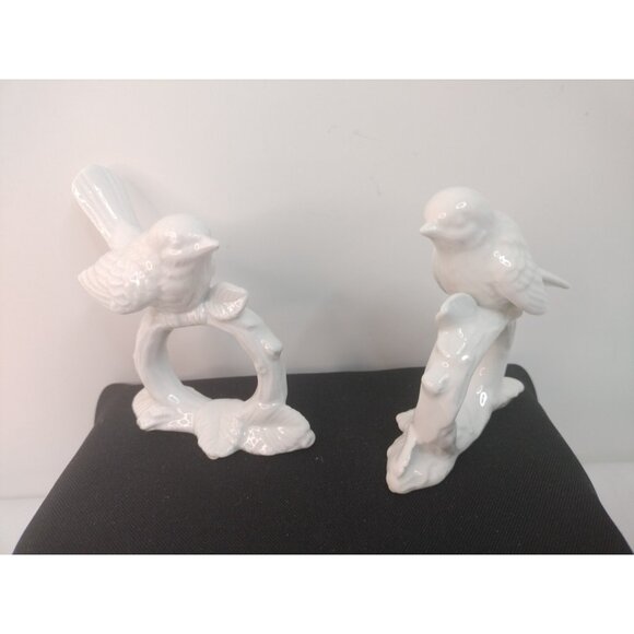 Fitz and Floyd Vintage 1970s Porcelain White Birds Napkin Rings Set of 4 Japan - Picture 12 of 12
